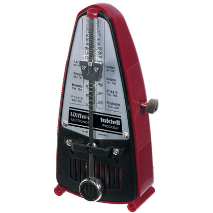 Wittner Metronome. Taktell Piccolo. Red Ruby