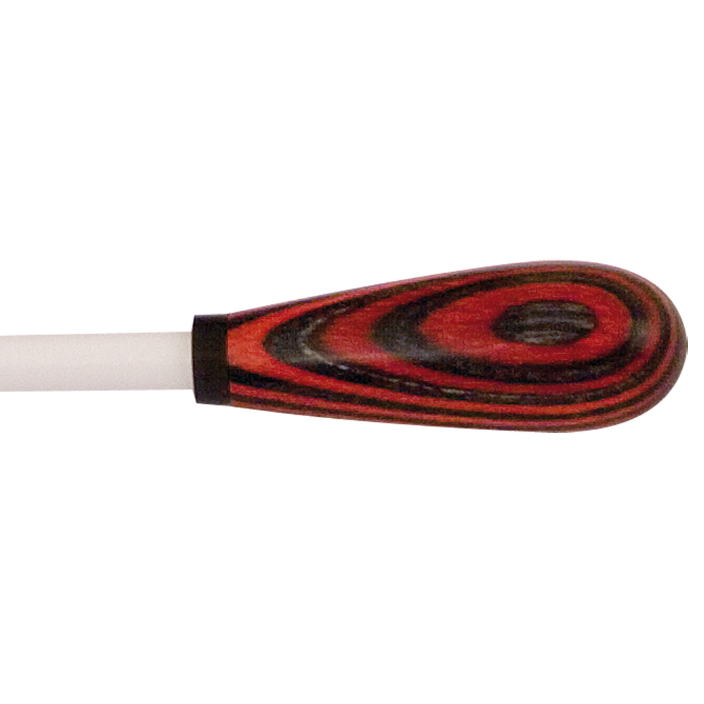 King David Baton 16" White Lacquer Pear/Garnet Charcoal