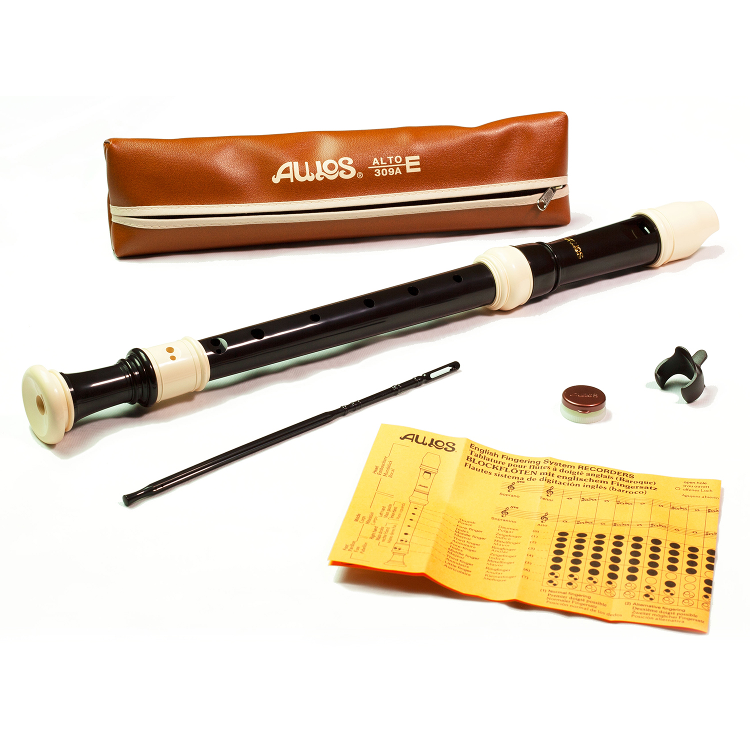 Aulos Recorder Treble 309A Bel Canto