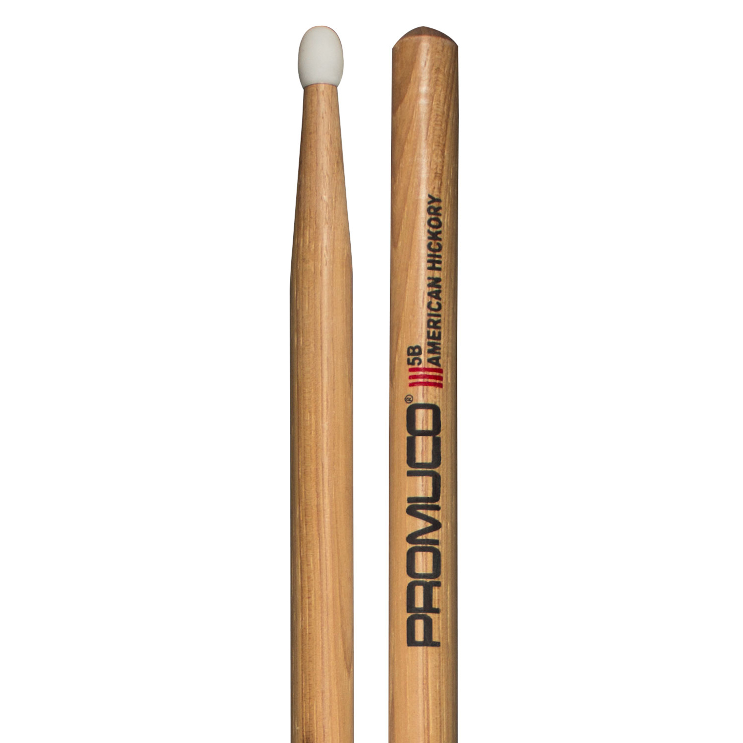 Promuco Drumsticks - Hickory 5B Nylon Tip