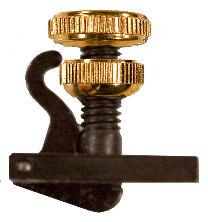 Wittner String Adjuster Violin. Hill. Black / Gold Screws