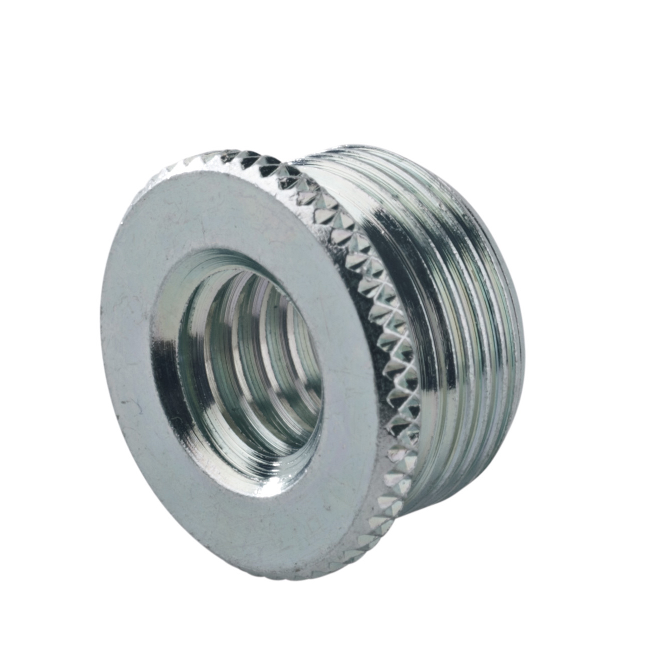 K&M Thread Adapter Zinc Plated 3/8 inch