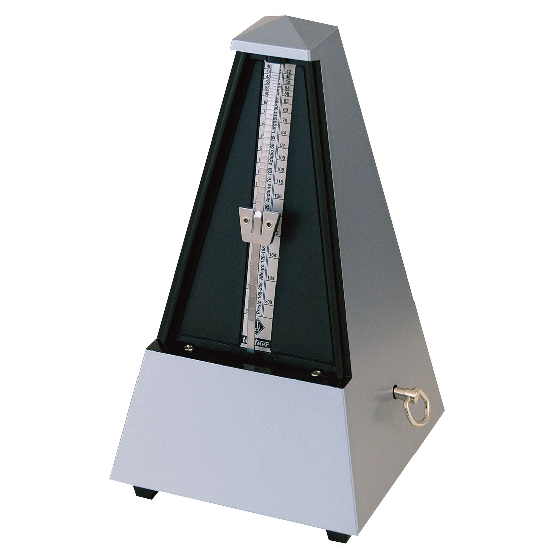 Wittner Metronome Plastic Silver. With Bell