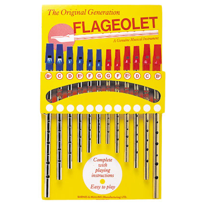 Flageolet Counter Display Card With Whistle Of Each Key