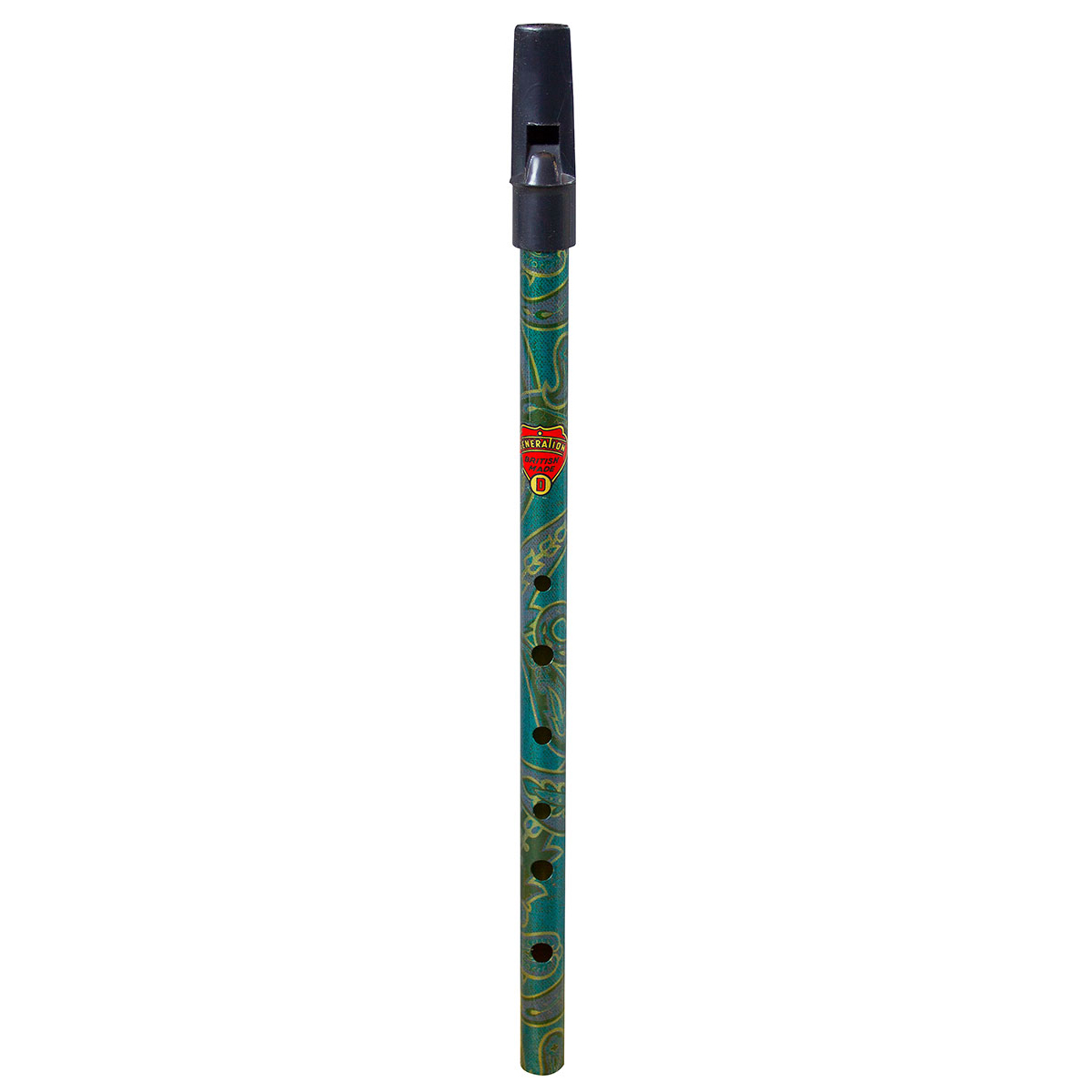 Flageolet Boho D Whistle - Paisley Green