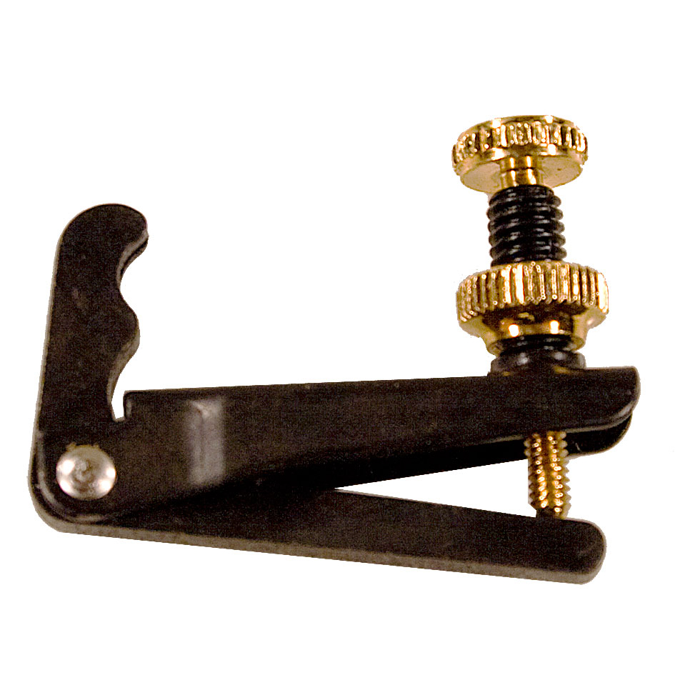 Wittner String Adjuster Viola. Black with Gold Screws