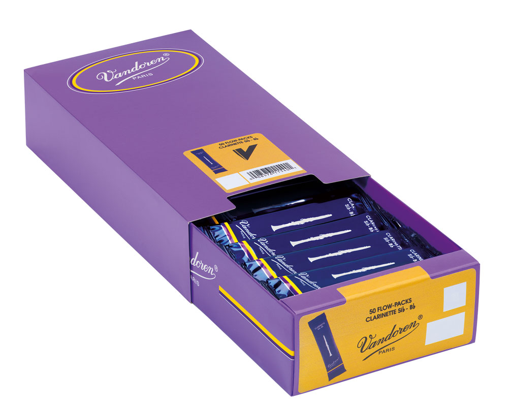 Vandoren Reeds Clarinet Bb 2.5 Traditional (50 BOX)