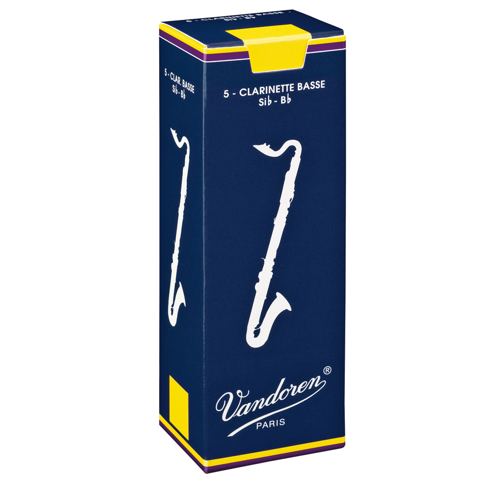 Vandoren Reeds Bass Clarinet 1Traditional (5 BOX)