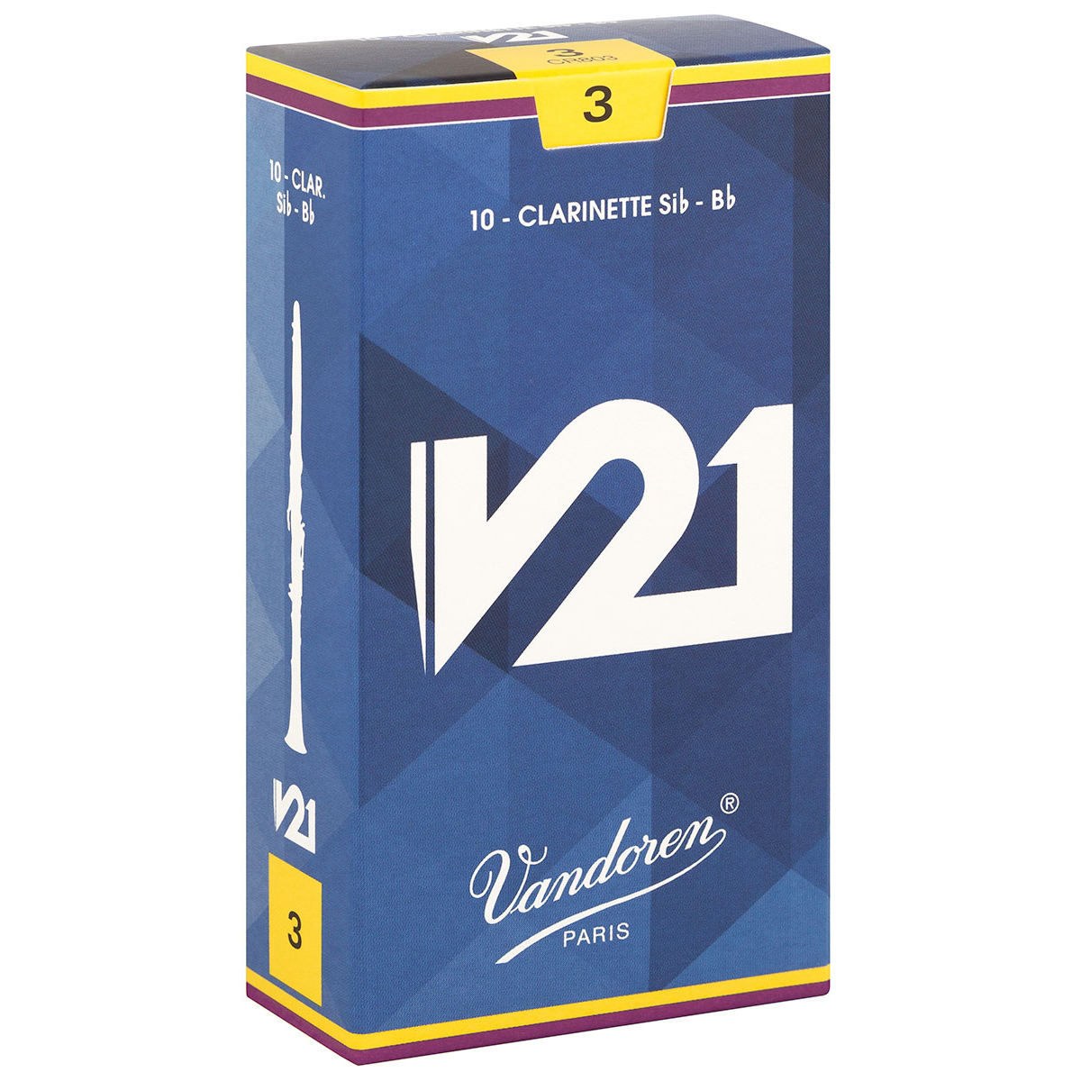 Vandoren Reeds Clarinet Bb 2.5 V21 (10 BOX)