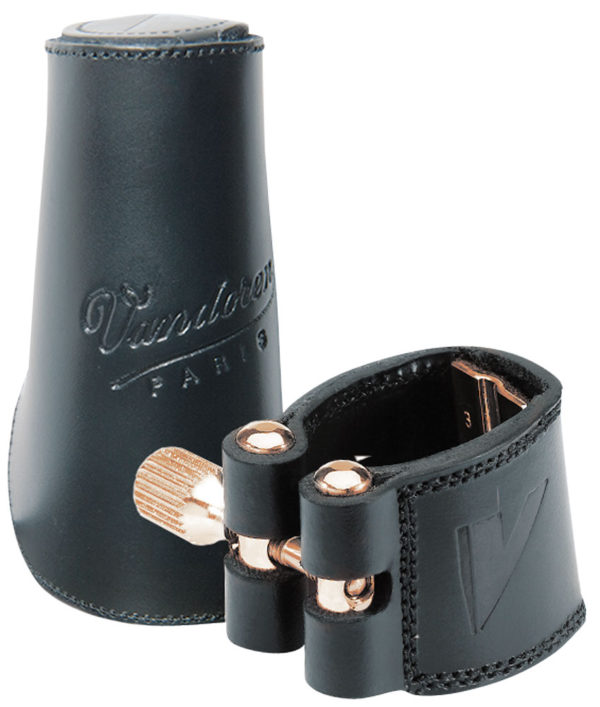 Vandoren Ligature & Cap Soprano Sax. Leather+Leather