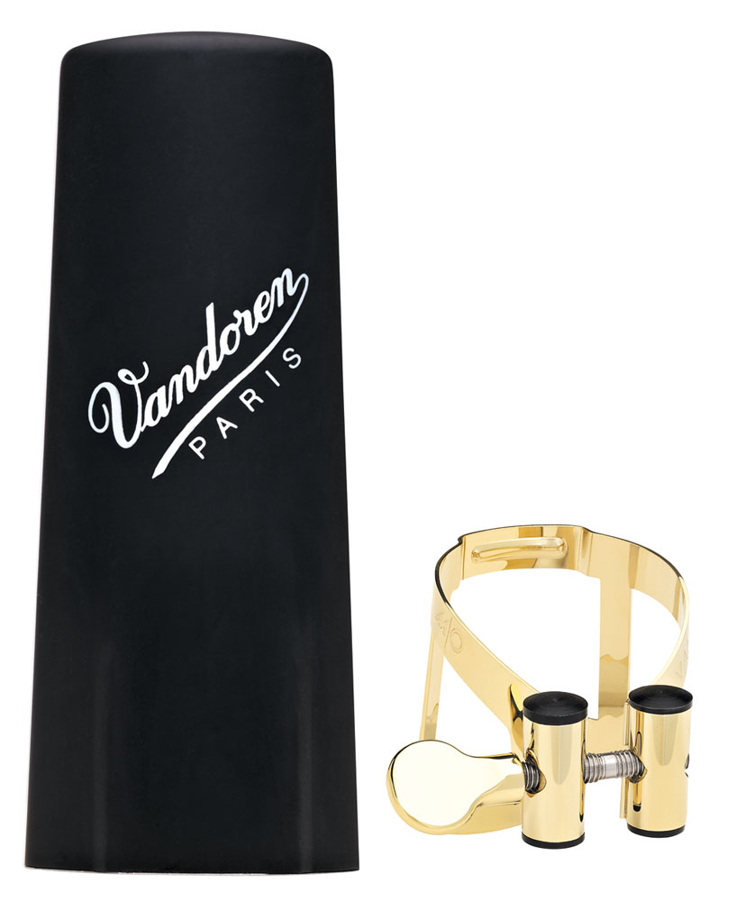 Vandoren Ligature & Cap Clarinet Bb Gold Pl M/O+Plastic