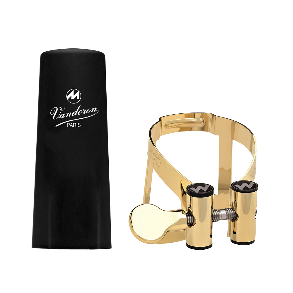 Vandoren Ligature & Cap Clarinet Bb Gold Plated Masters