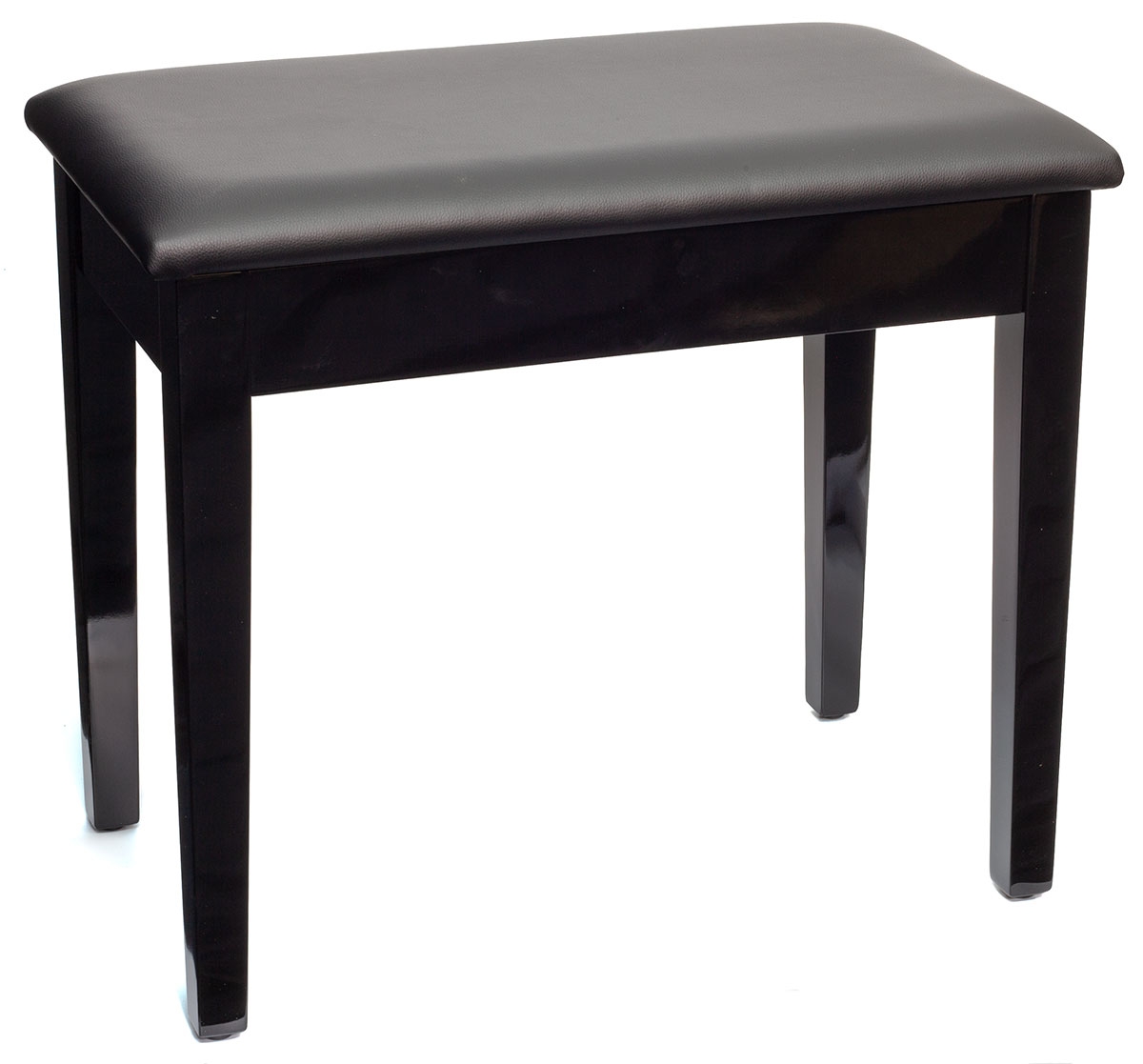 Montford Storage Piano Bench - Gloss Black Finish