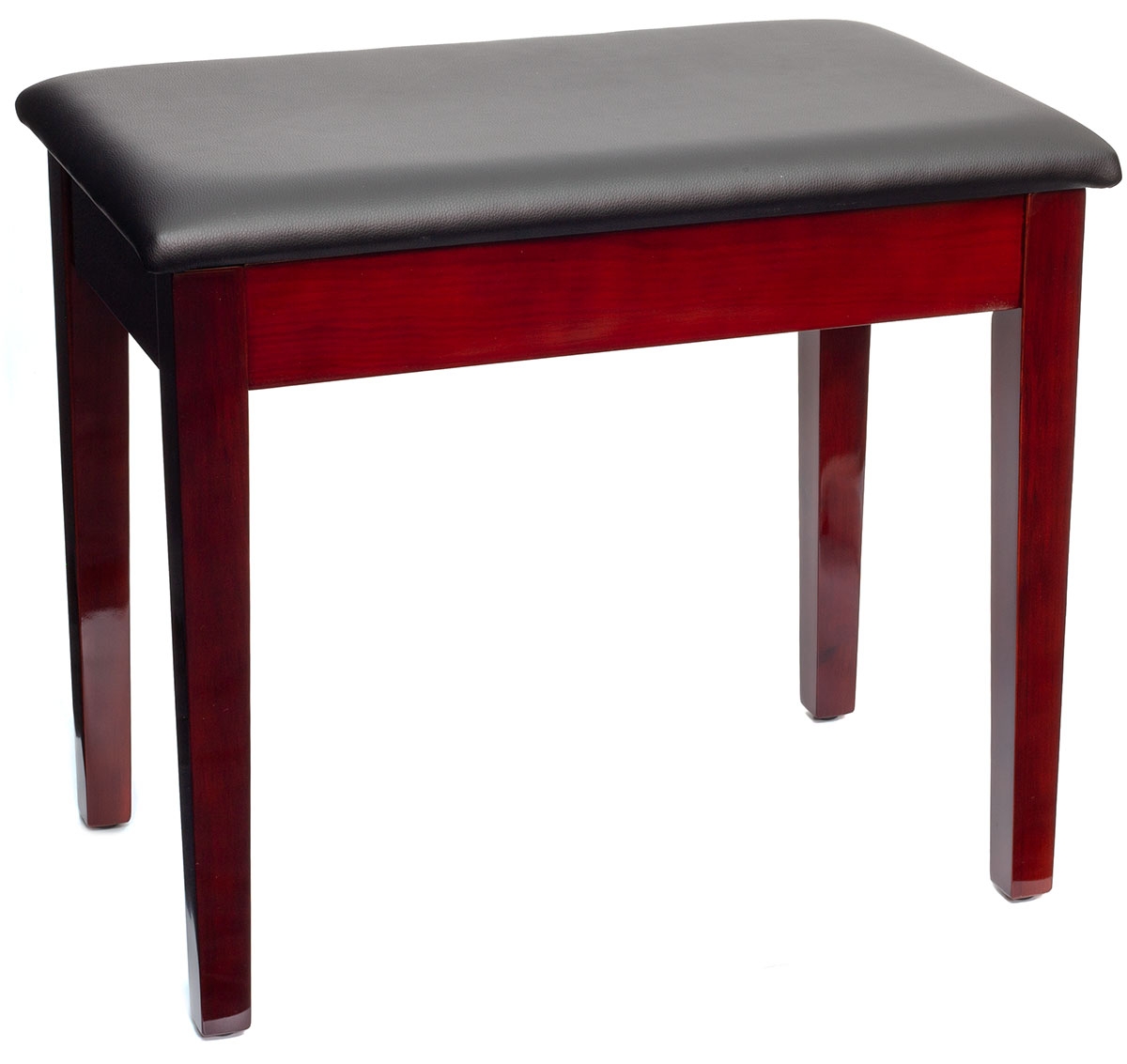 Montford Storage Piano Bench - Gloss Mahogany Finish