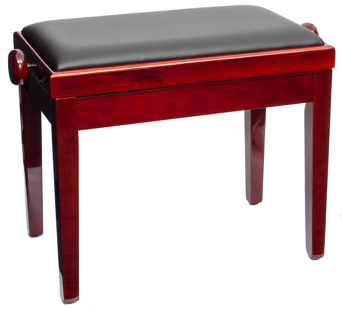 Montford Adjustable Piano Bench - Gloss Mahogany Finish