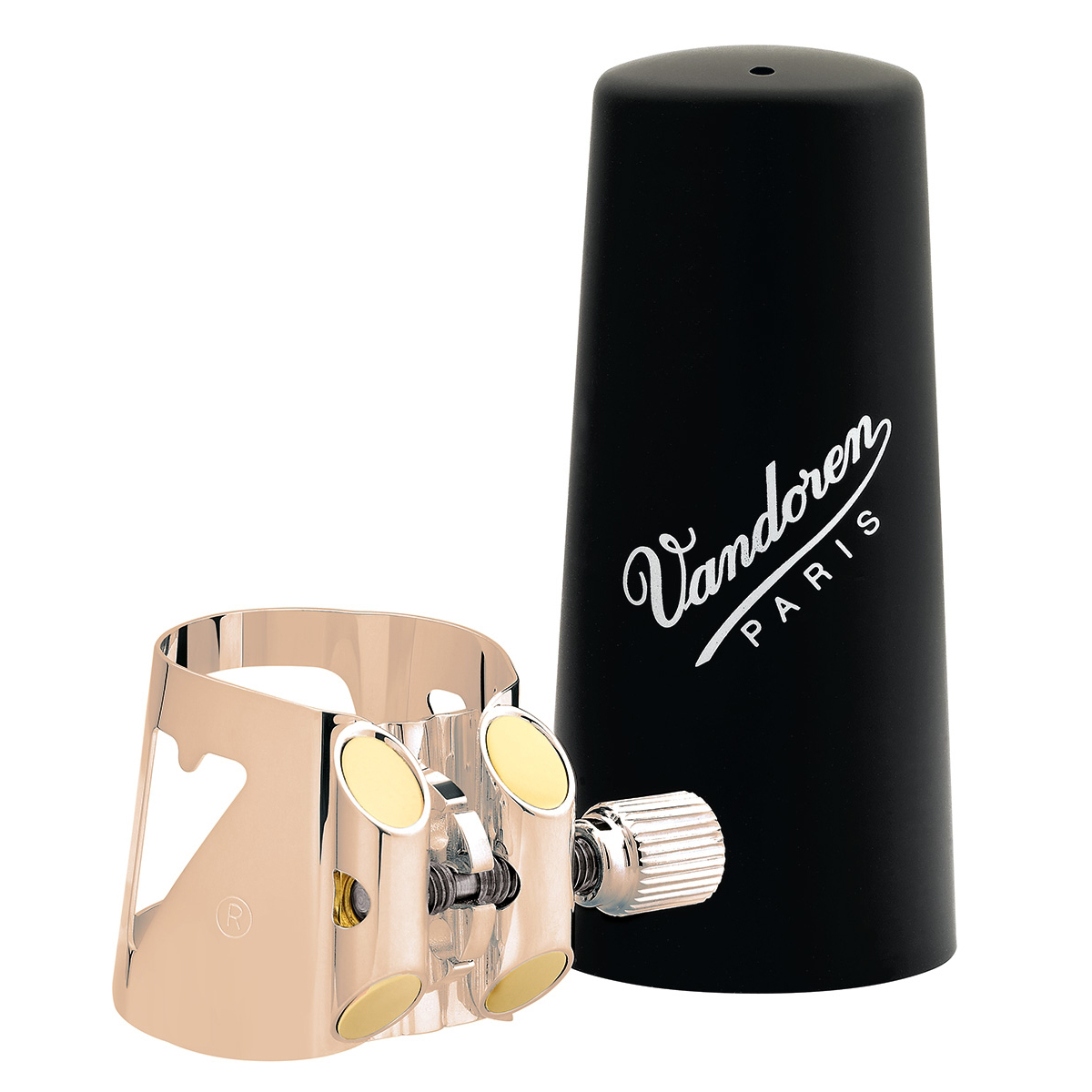 Vandoren Ligature & Cap Clarinet Bb Pink Gold & Plastic Cap