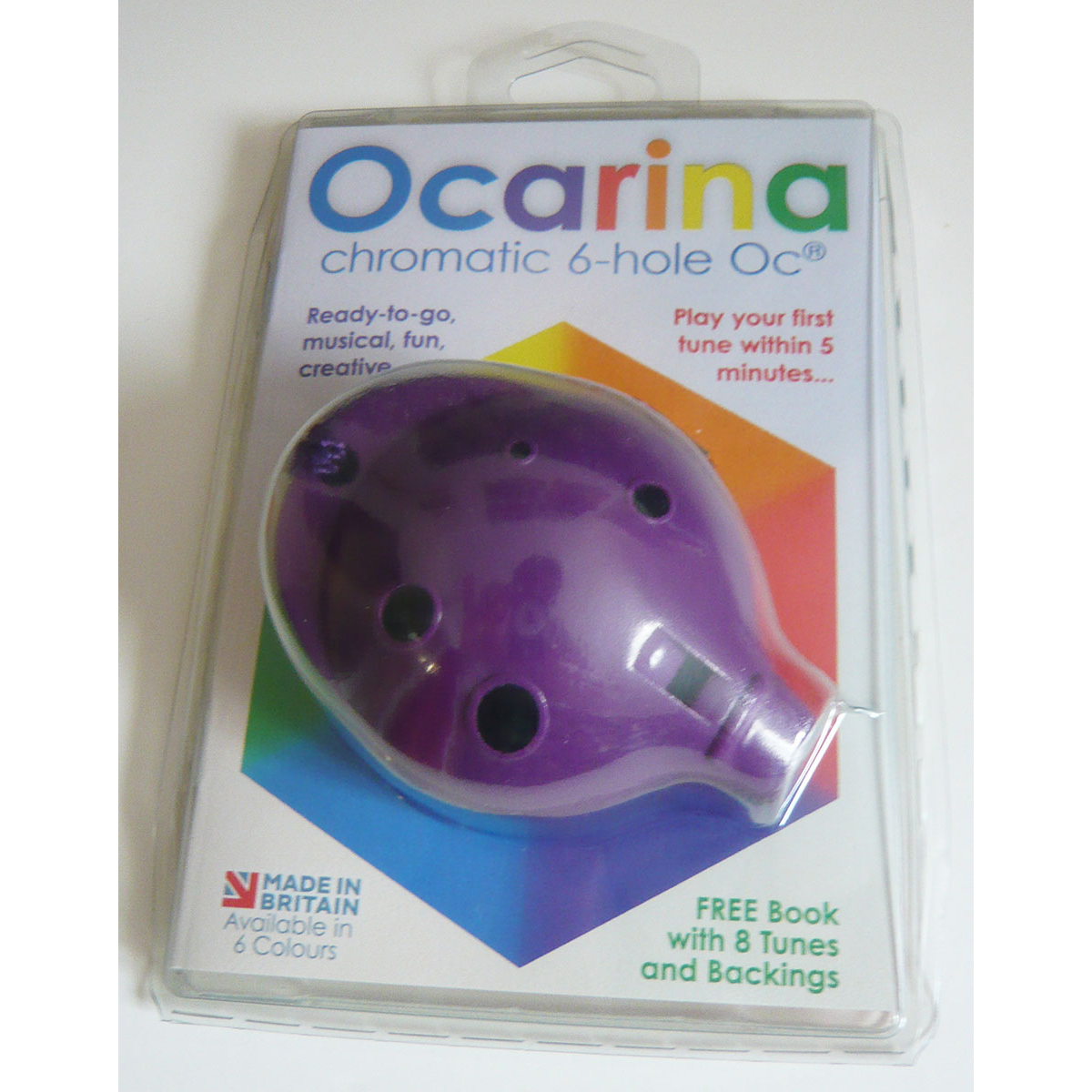 Ocarina Alto 6 Hole Orange in Clam Pack