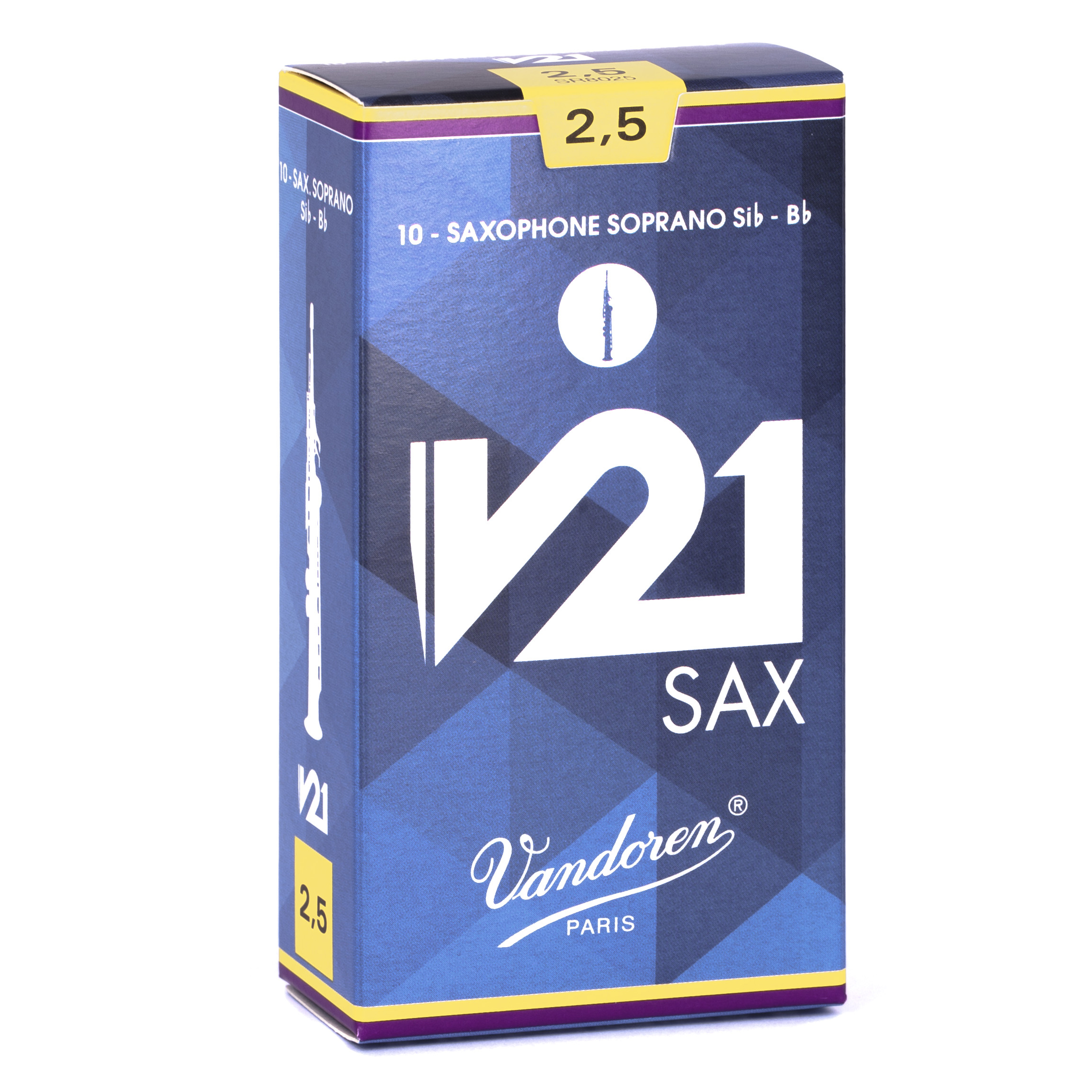 Vandoren Reeds Soprano Saxophone 2.5 V21 (10 BOX)