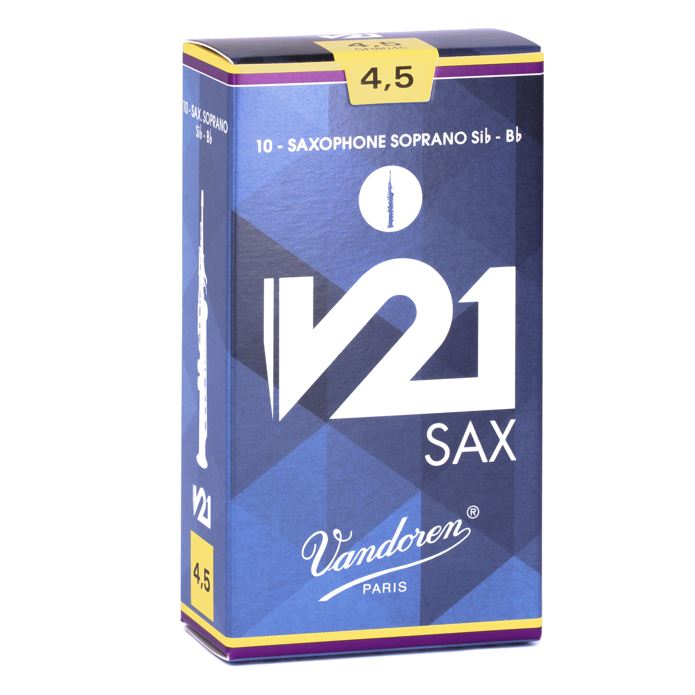 Vandoren Reeds Soprano Saxophone 4.5 V21 (10 BOX)