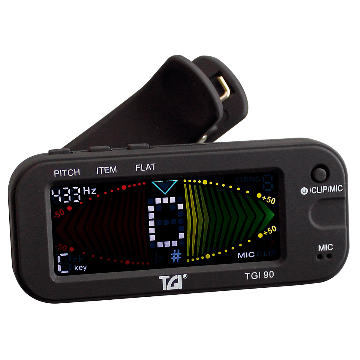 TGI Tuner Digital Clip On Black