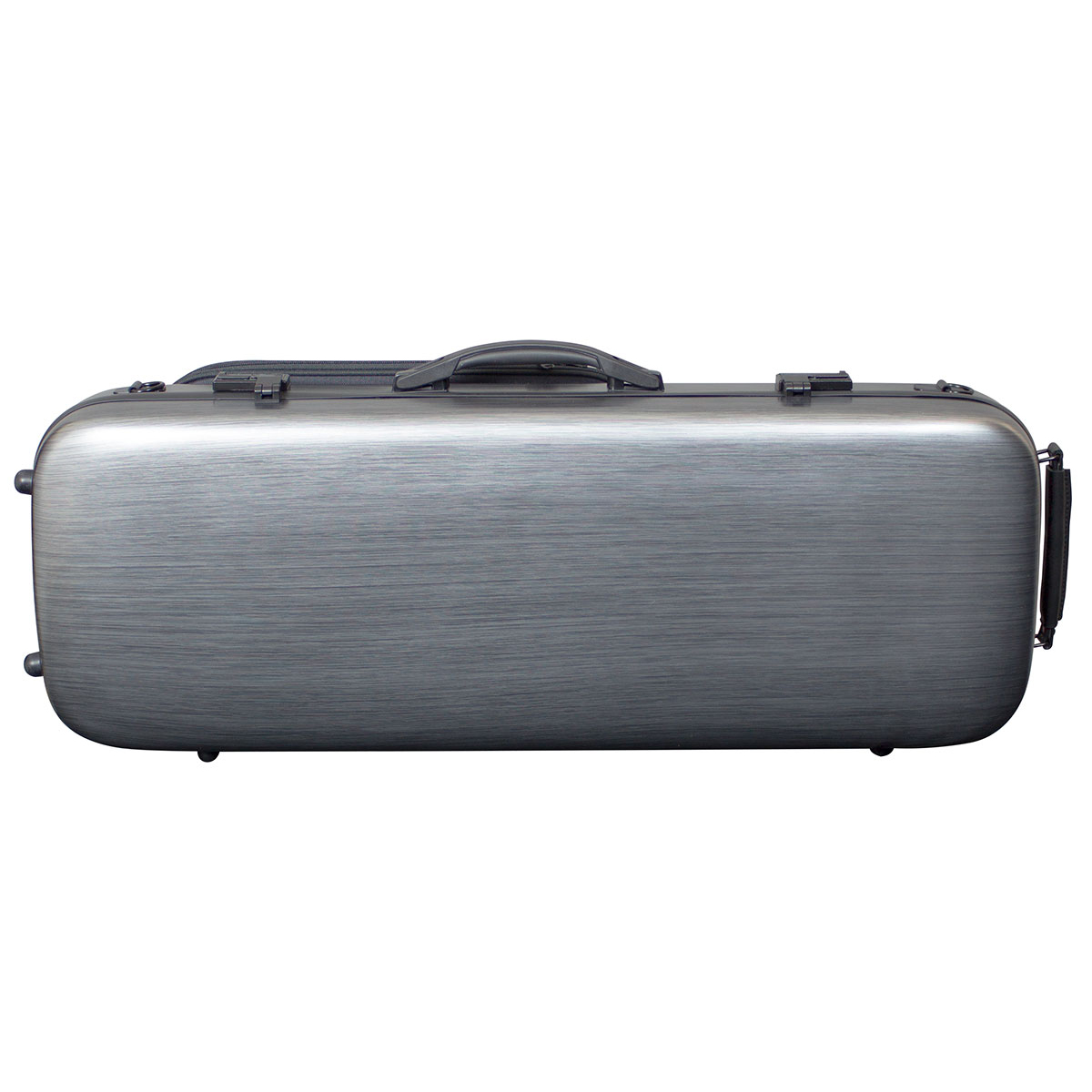 Hidersine Case Polycarbonate Viola Oblong Brushed Silver