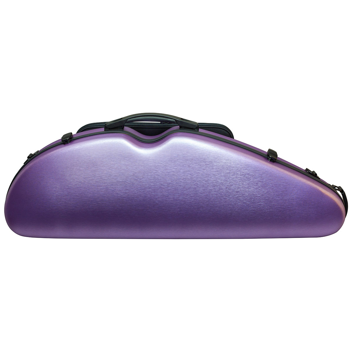 Hidersine Case Polycarbonate Violin Halfmoon Brushed Purple