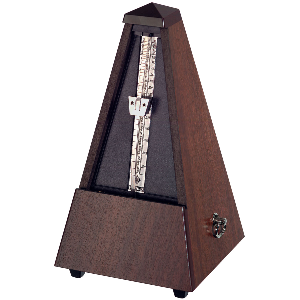 Wittner Metronome. Genuine Walnut Matt Silk. With Bell.