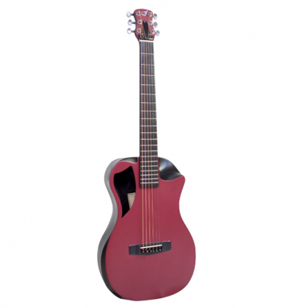 Journey Instruments Overhead OF660R - Burgundy Top Matte Carbon Travel Guitar - Image 2