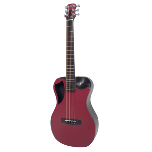 Journey Instruments Overhead OF660R - Burgundy Top Matte Carbon Travel Guitar